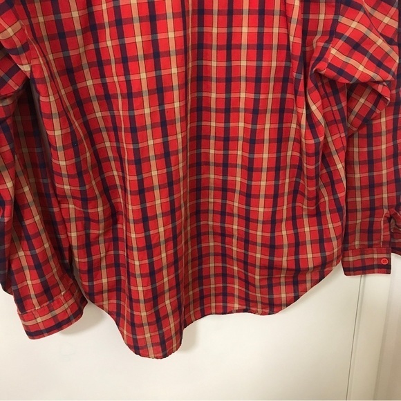 Vintage Picket and post red plaid long sleeve button down shirt - Picture 7 of 11